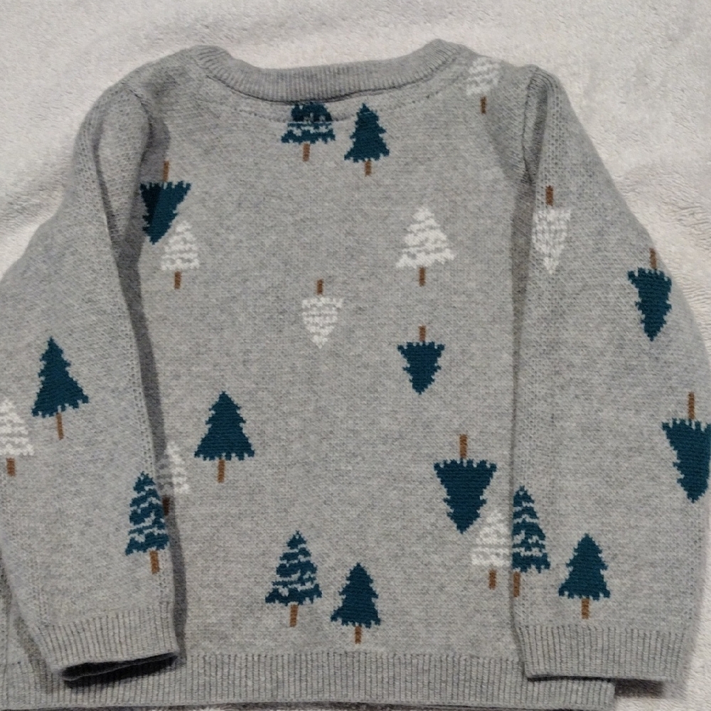 First Impressions Gray Knit Sweater - Picture 3 of 3